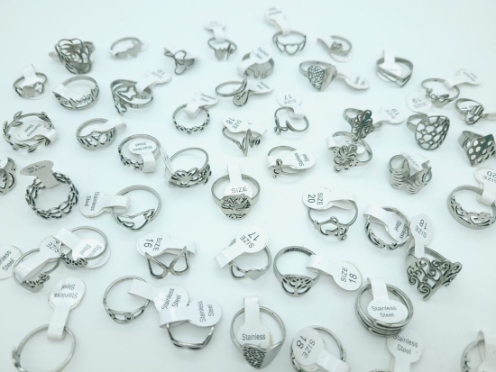 Edelstahl Ringe **ZUFALLSPAAR**